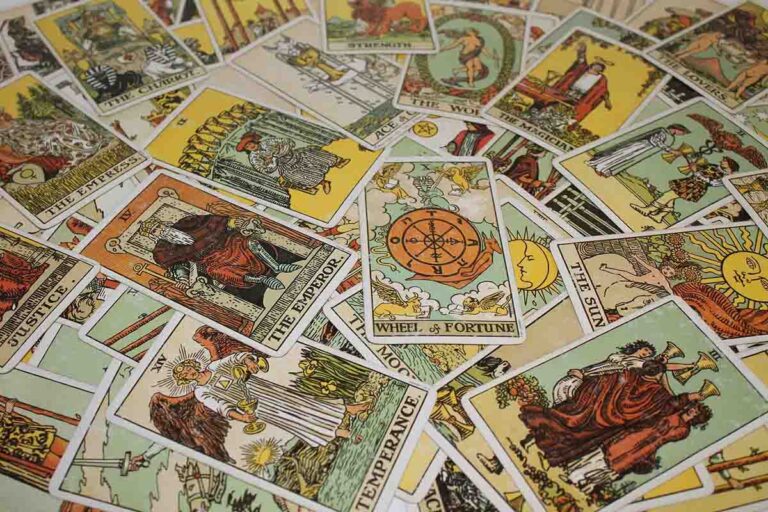 Tarot Cards spread out