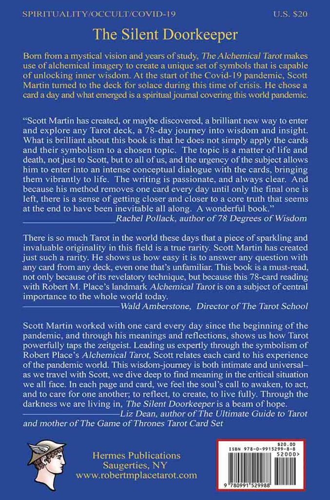 Back cover of The Silent Doorkeeper book